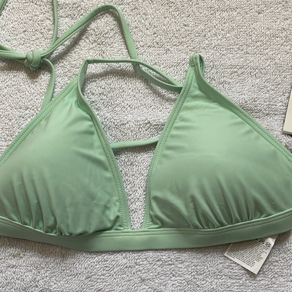 Rip Curl Light Green Triangle Bikini Top only
